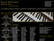 Tablet Screenshot of concertorganists.com